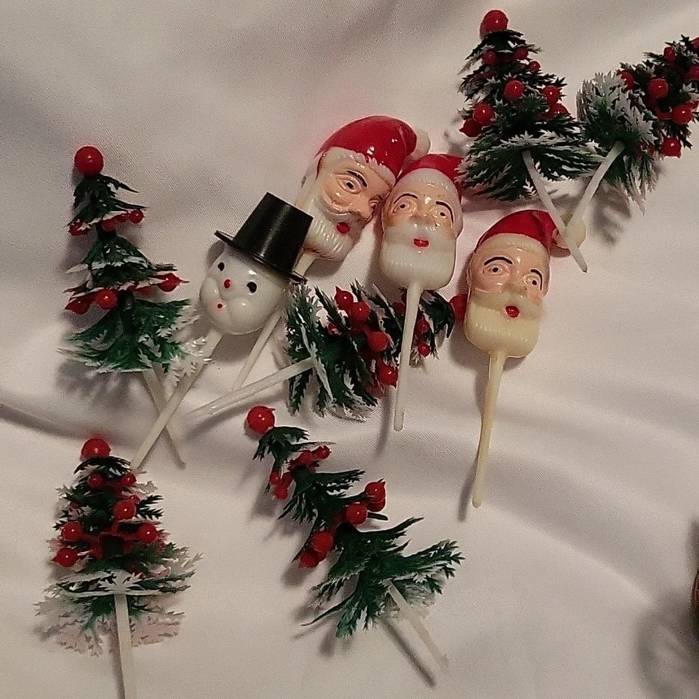 Vintage Cake Cupcake Toppers Decorations